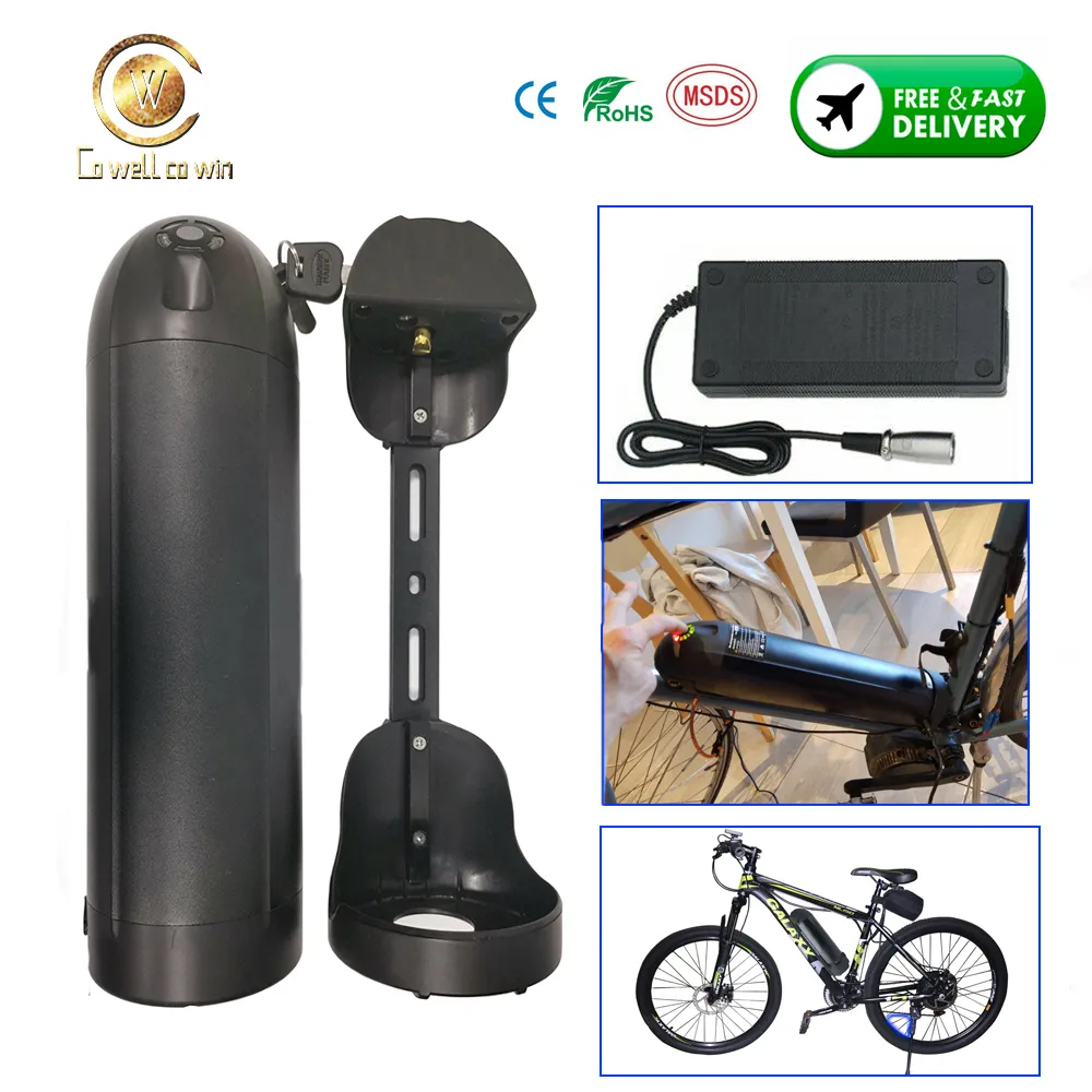 36V Ebike-Battery-Pack 10Ah garrafa de água Scooter elétrico bicicleta bateria com carregador de lítio-íon para 500W Motor