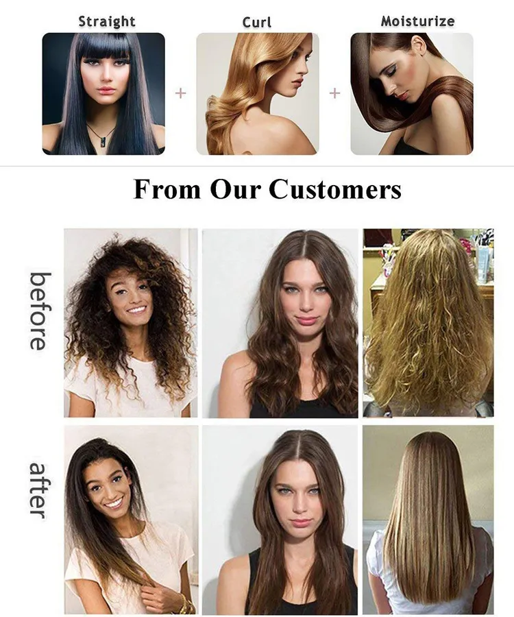 Professional Steam Liscio Japanese Hair Straightening Curling Styling