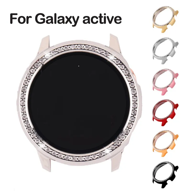 For Samsung Galaxy Smart Watch Active Protective Case Sport Cover Diamond Crystal Screen Cases Protector Bumper Frame Accessories