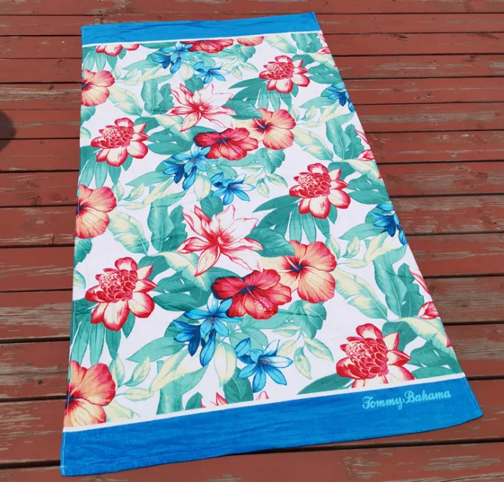 Najnowsze ręcznik plażowy o powierzchni 90x170 cm, 10 000 stylów do wyboru, amerykańskie bierne drukarskie ręczniki płaszczeniowe