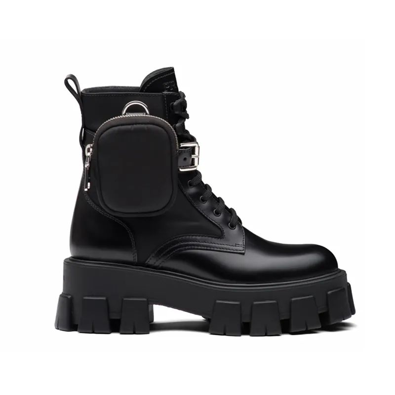 2020 Mens Designer Bottes Explorer Oblique Bottine Femmes Martin Bottes Cuir de veau botte Leanther Plate-forme semelle en caoutchouc Beat Quality 35-45