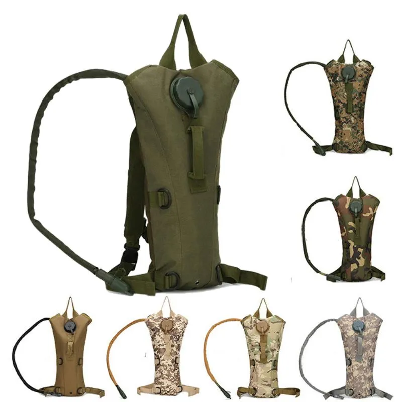 3L Nylon Water Bag Molle Tactical Hydration Backpack Outdoor Camping Water Bladder Bag For Cycling XA116Y