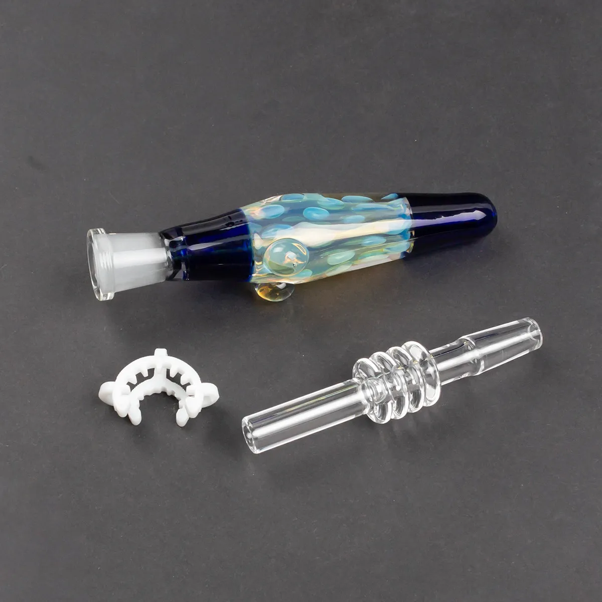 smoking accessories Glass Nectar Nector Collector Kit with Quartz Tips Dab Straw Oil Rigs Silicone Smoking Pipe glass pipe dab rig285Z