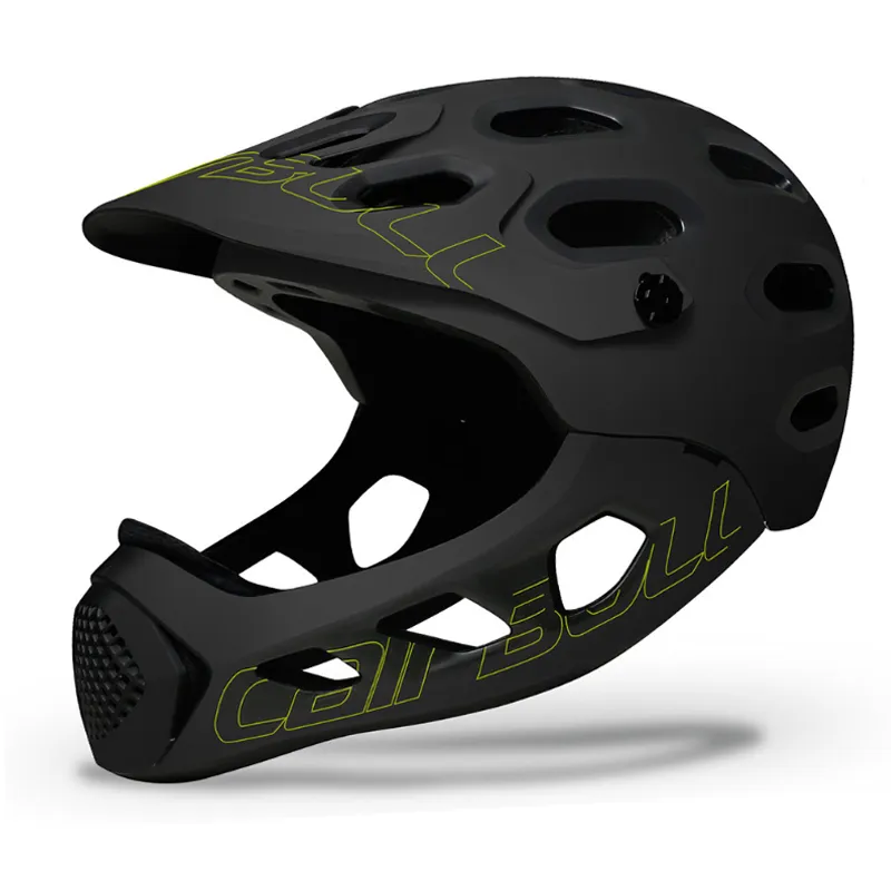 Mountain Adult Men Cycling Helmet Full Covered MTB Down Hill Full Face Women Bicycle Helmet Bike Helmet Extreme Sports Skating T200730