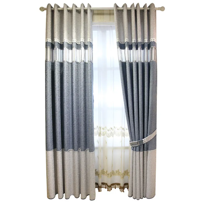 BILEEHOME-cortinas transparentes blancas modernas para sala de estar,  cortina de gasa de lujo para dormitorio