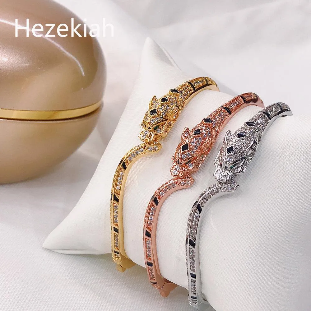 Hezekiah Fashion Trend Leopard Armband Dominerande Personlighet Elastisk Armband Lady Bracelet Dance Party Hot Money