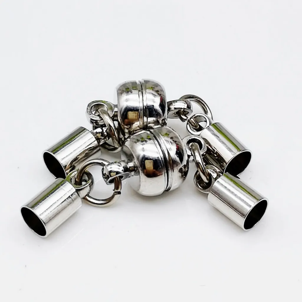 5 PCS/Lot fermoir magnétique crochets bijoux fermoirs embouts collier Bracelets fermoir connecteurs pour ewelry fait à la main connecté avec cloche