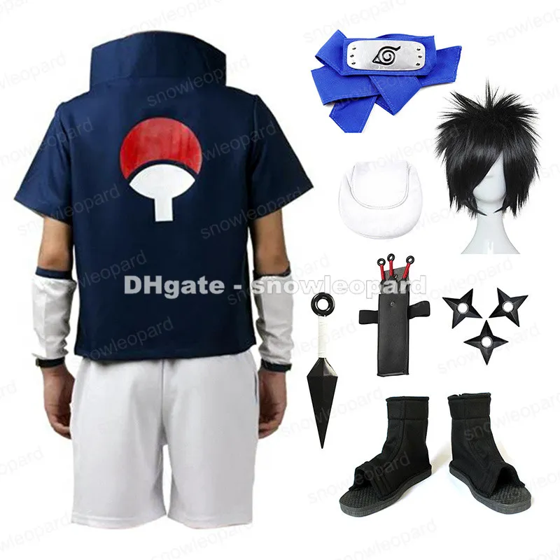 Fantasia de cosplay do anime uchiha sasuke, roupa de criança para cosplay  do dia das bruxas - AliExpress