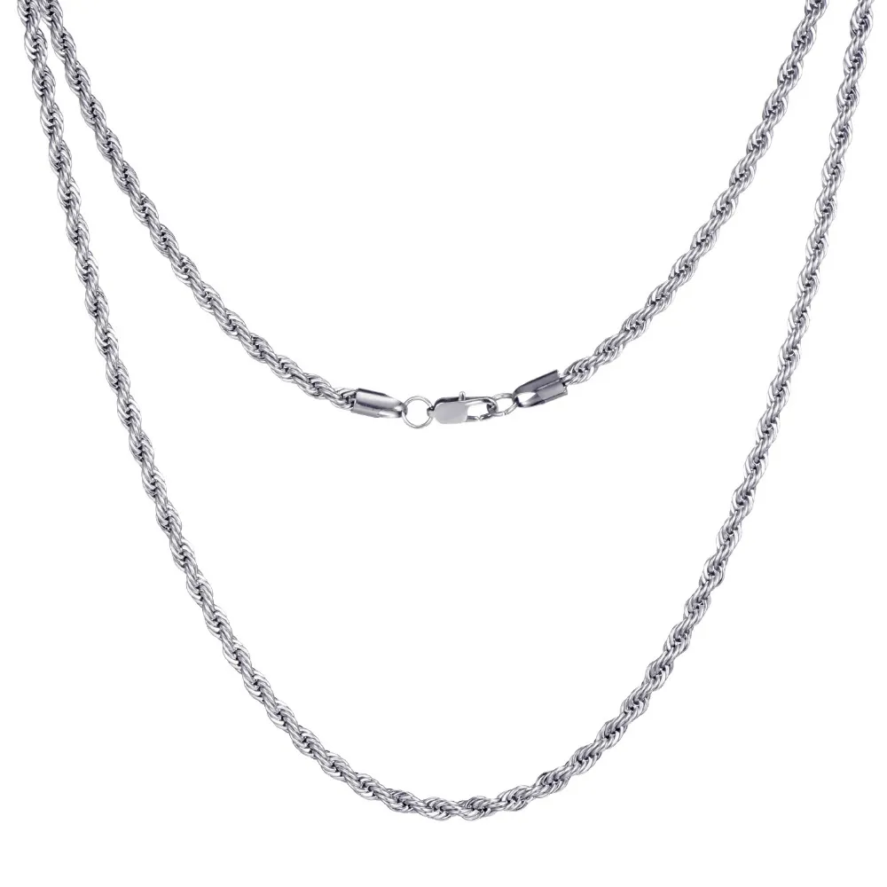 twist necklace silver f