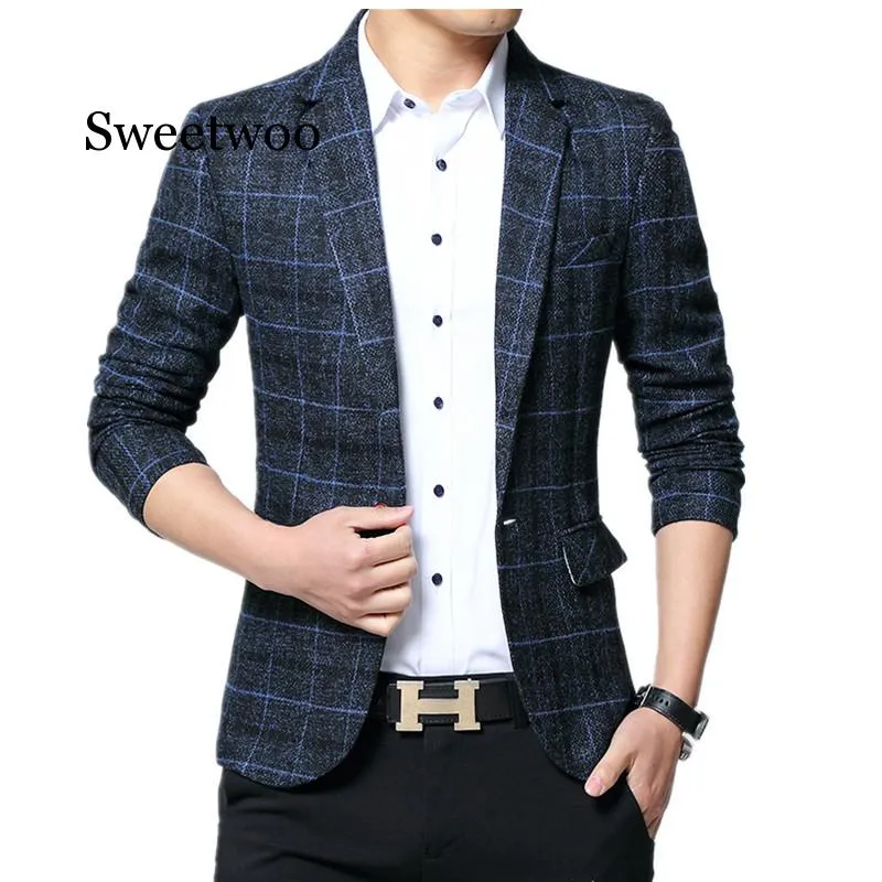 Costumes pour hommes Blazers SWEETWOO Mens Male Slim Fit For Men Costume Business Formal Party Blazer