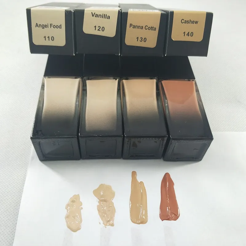 Maquiagem 4colorS Makeup Foundation aydınlatıcı kapatıcı Orta kapatıcılık likit yüz 4 renk makyaj stoklarımızda