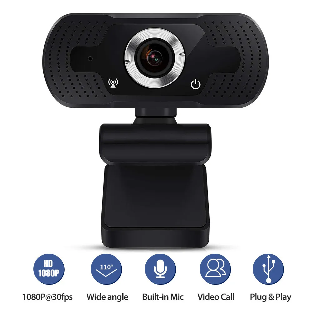 Full HD 720P 1080P Webcam 4X ordinateur PC caméra Web avec Microphone pour la diffusion en direct vidéo conférence d'appel Workcamara Para