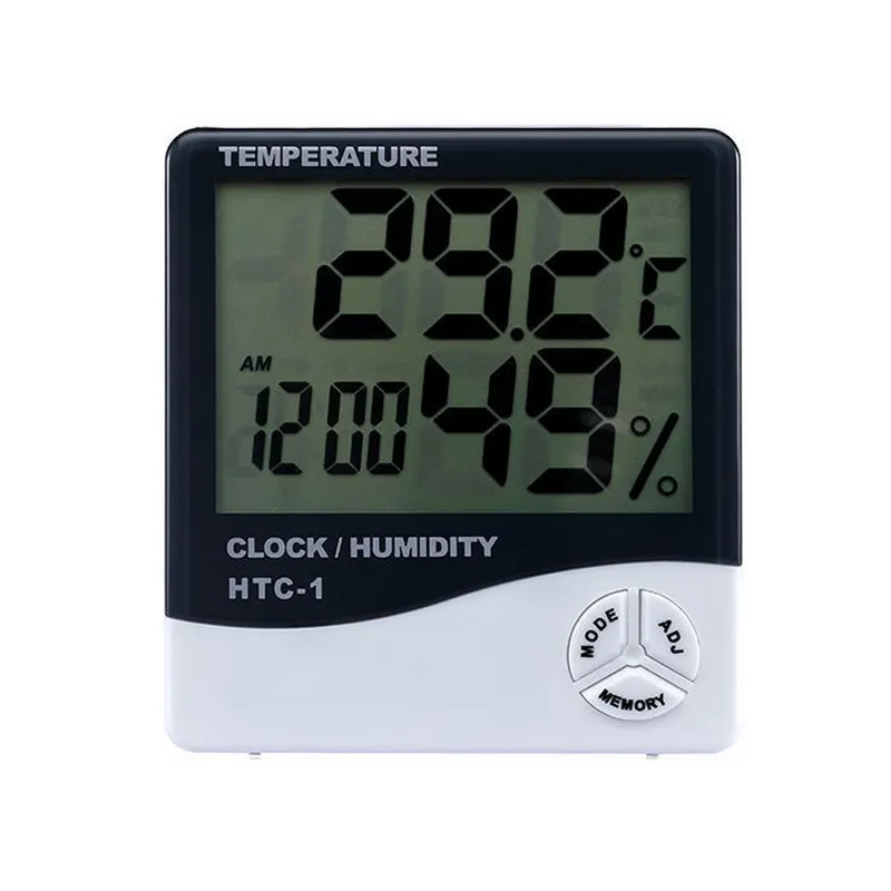 Termómetro higrómetro digital, monitor de temperatura y humedad con sensor  preciso, termómetro fotosensible y medidor de humedad para el hogar