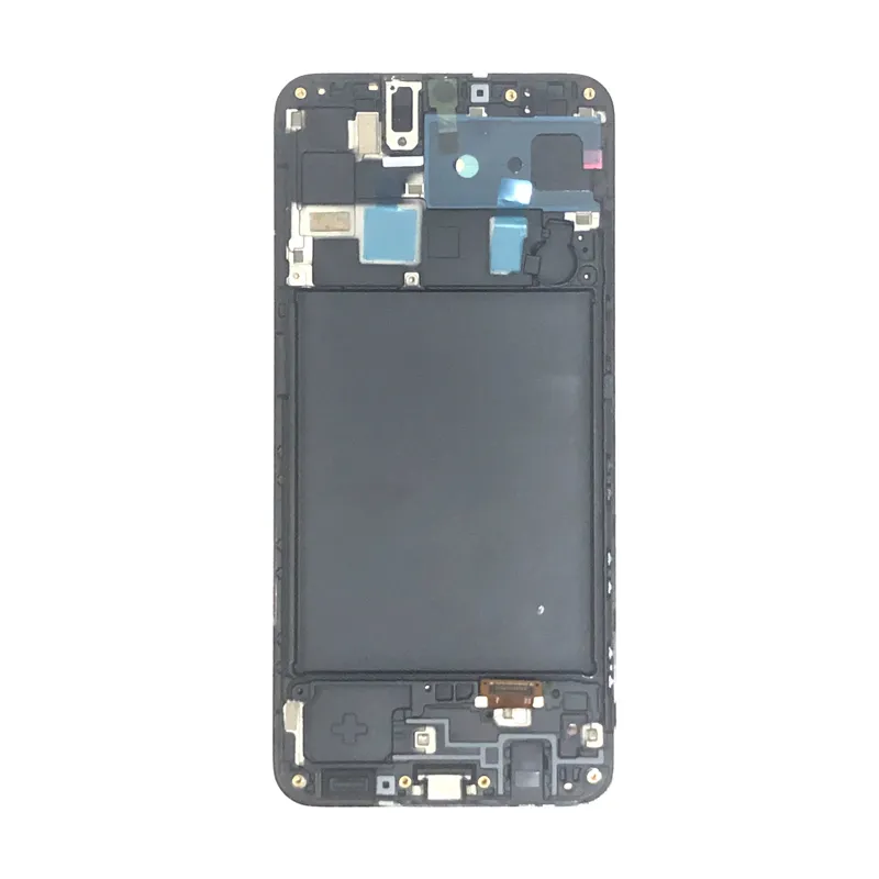 Per Samsung Galaxy A20 A205 Pannelli LCD da 6,39 pollici Schermo del display OLED con parti di ricambio del telaio nero