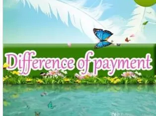 difference of payment 111