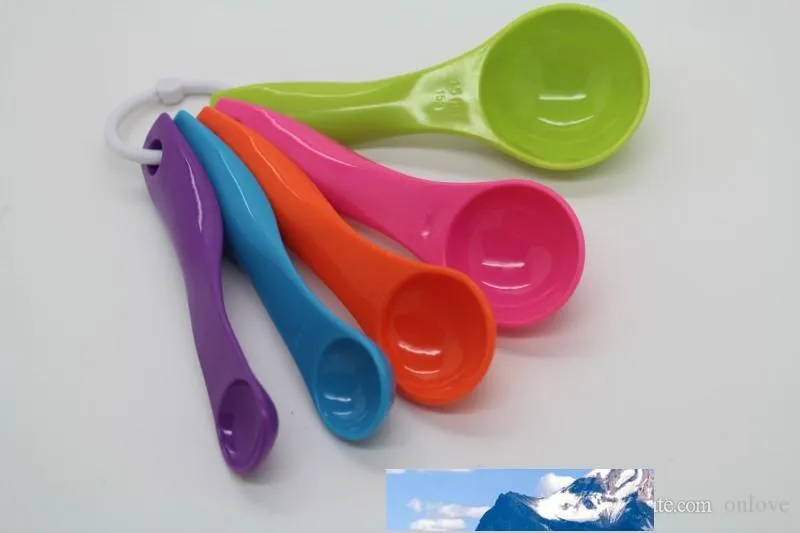 5pcs/set Measuring Spoons Plastic Measure Spoon Kitchen Baking