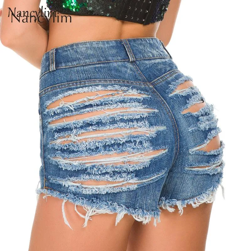 Buracos Sensuais Ripped Denim Hot Pants Mulheres New Verão Cowgirl