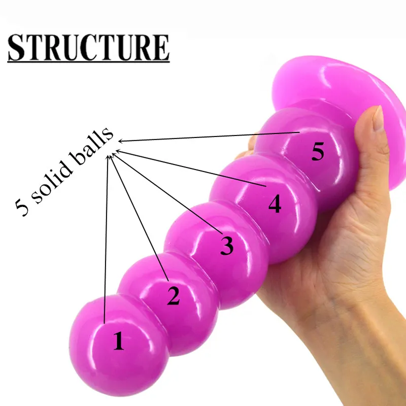 Large Anal Beads Ball Butt Plug Series Of Five... From Ruiqi04, $16.39 |  DHgate.Com