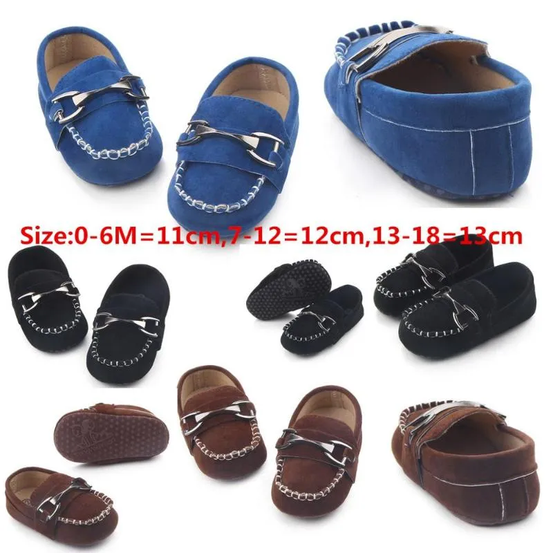 Leather baby shoes Moccasin infant first walkers black shoes for Newborn leather baby boy for 0 -1year babies wholesale