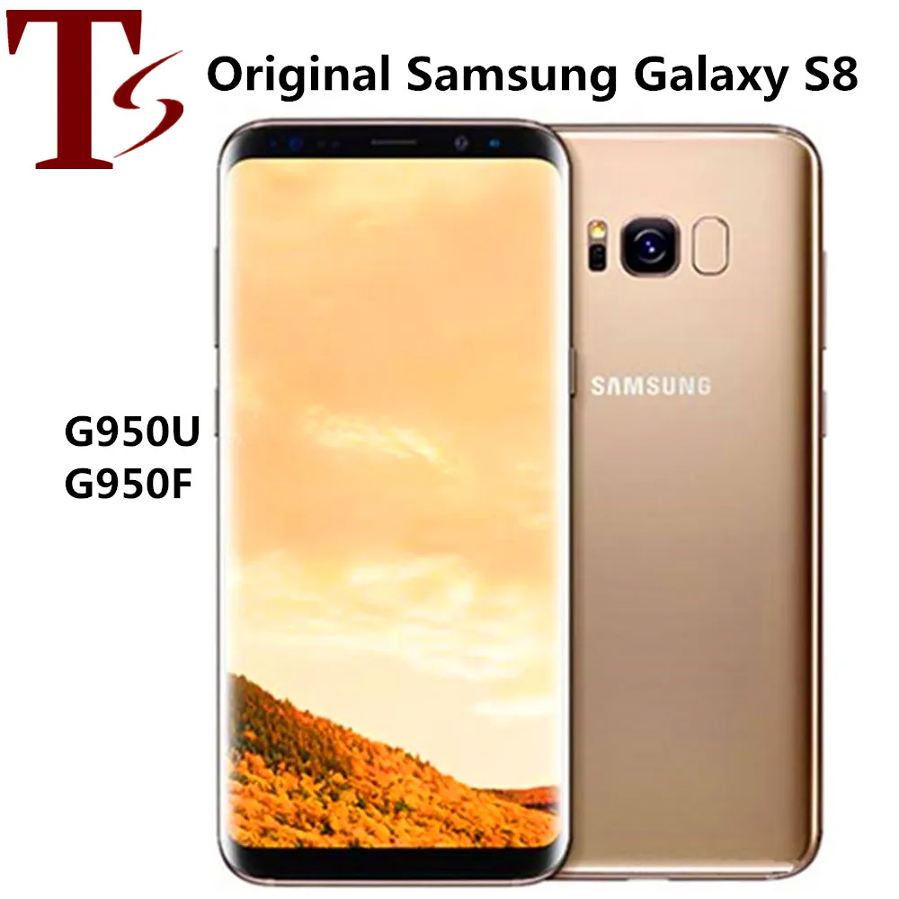 Orijinal Samsung Galaxy S8 Yenilenmiş G950F G950U 5.8 inç Octa Çekirdek 4GB RAM 64GB ROM 12MP 4G LTE KİLİTLİ MÜŞTERİ Telefon 8 PCS