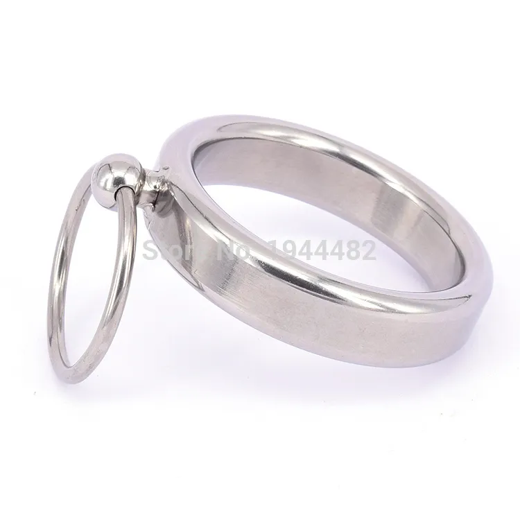 Stainless Steel Male Chastity Device Metal Cock Penis Ring