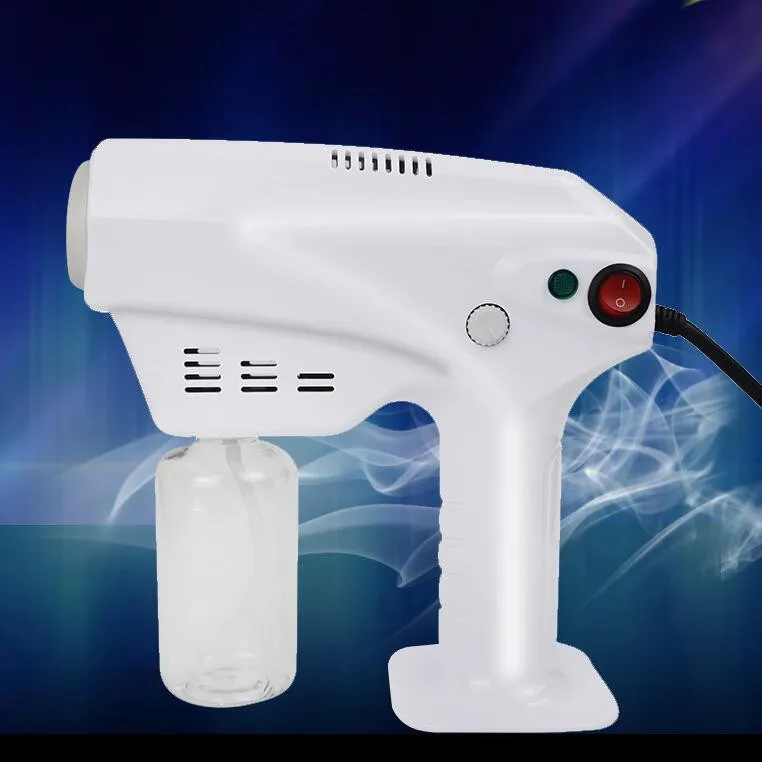 Handheld Blue Light Nano Steam Gun Atomization Disinfection Fog Machine Hair Spray Machine Household Cleaning Tools CCA12398 12pcs