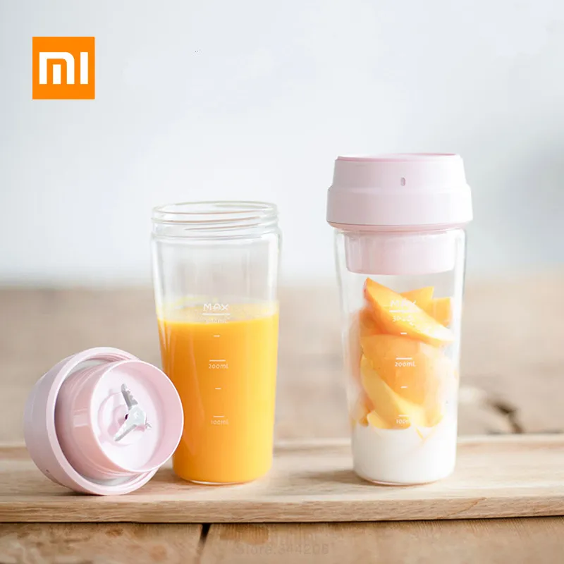 Xiaomi 17pin Star Fruit Cup Small Portable Blender Juicer Mixer Food Processor 400ml Magnetisk laddning 30 sekunder snabb