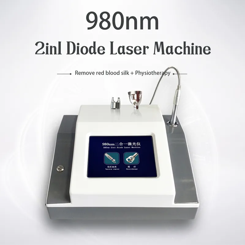 980nm diod laser spindel ven borttagning laser smärta terapi nagel svamp blodkärl avlägsnande kropp fysisk behandling 2 i 1 skönhetsmaskin