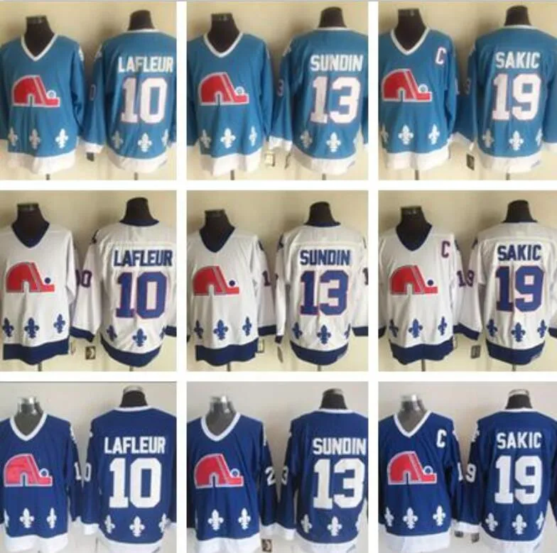 Québec Nordiques Hiver Classic Hommes 10 Guy Lafleur 13 Tapis Sundin 19