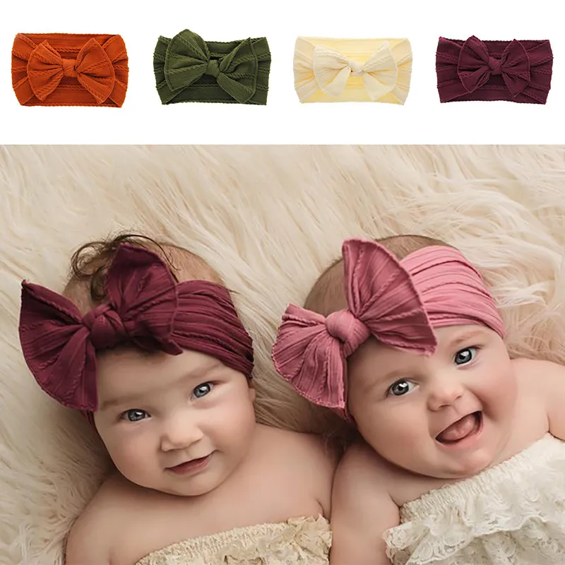 Blue Bow Lace Hairband Headband Girls Toddlers Baby Kids Alice Hair He