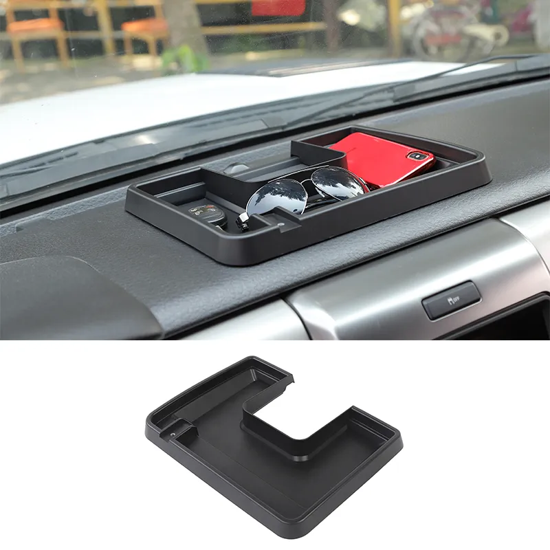 ABS Schwarz Auto Dashboard Lagerung Box Konsole Fach Organizer Für