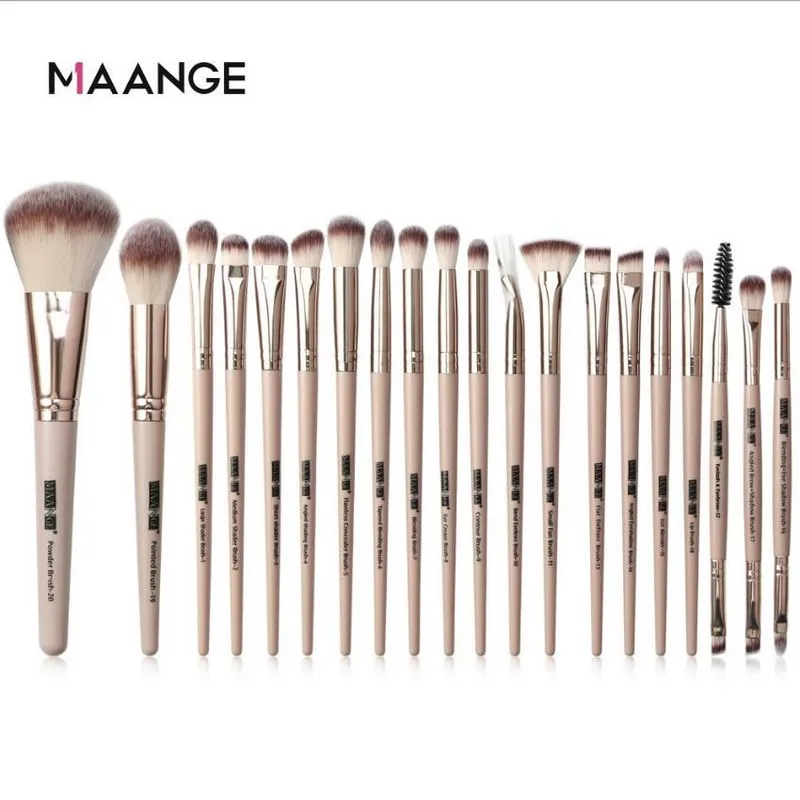 MAANGE PRO 20 SZTUK Makijaż Szczotki Zestaw Proszek Facial Foundation Eye Shadow Makijaż Zestaw Szczotki 20Sets / Lot DHL