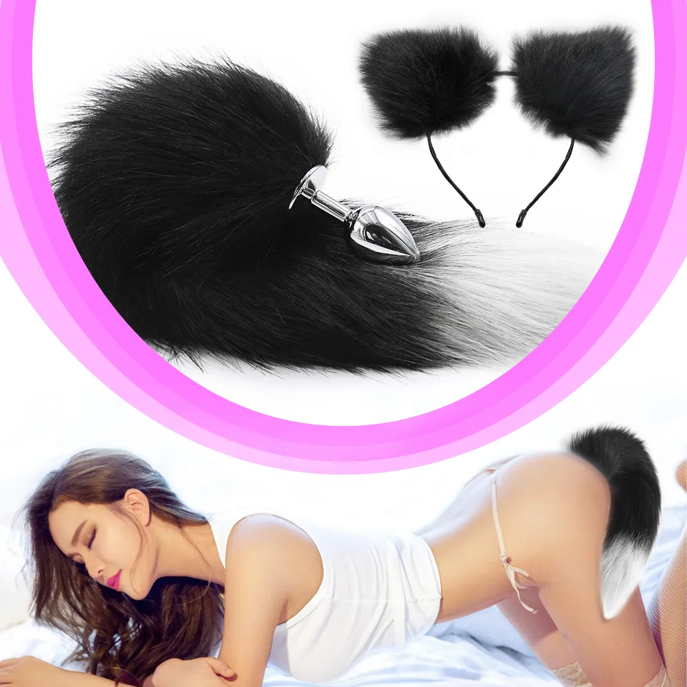 Fox Anal Tail Plug With Cat Ear Metal BDSM Butt Toy... From Ruiqi04, $14.34  | DHgate.Com