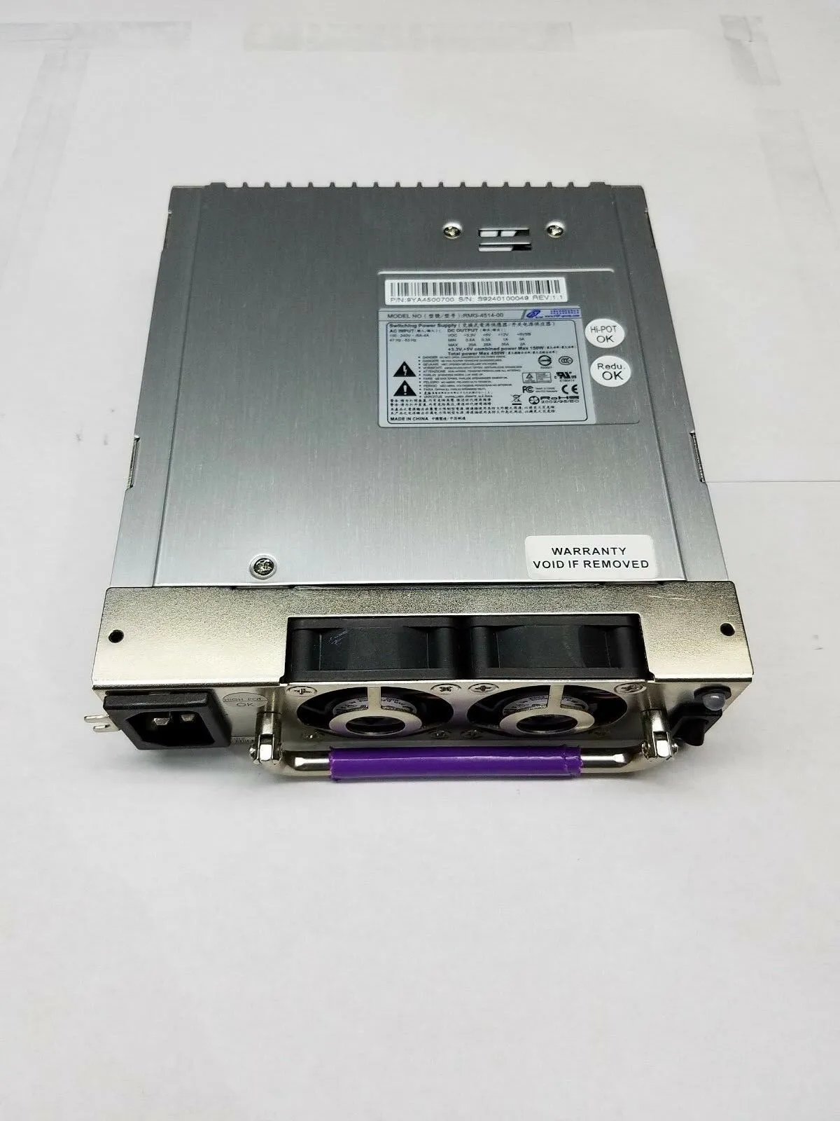 100% original test For RMG-4514-00 450W Server power supply will fully test before shipping