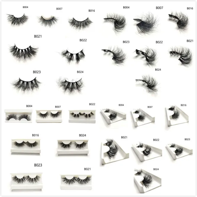 Strip Eyelashes 25mm Real Mink ciglia Fluffy False Eye Lash Handmade Dramatic Curly Lashes Ciglia di visone 3D DHL libero