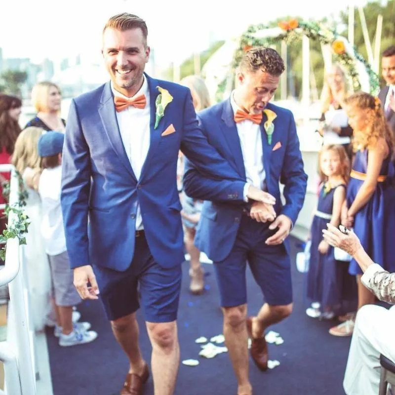 Beach wedding suits with shorts shop