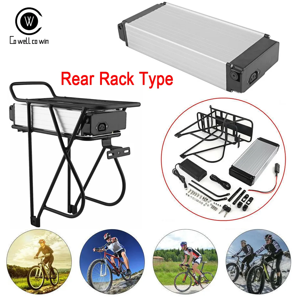 Batteria Ebike 48V 17.5Ah con batteria per bicicletta elettrica a cremagliera integrata in 18650 celle adatta per kit motore Bafang 48v 1000w 750w