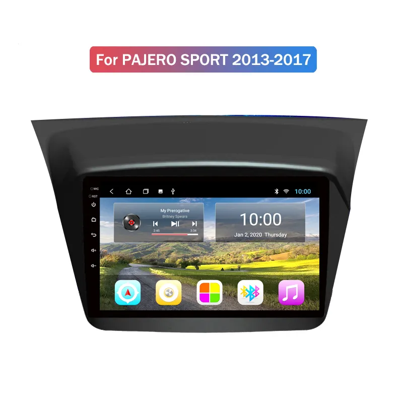 Android Auto Audio Car Radio Video Wifi Dvd Player with Gps Navigation for Mitsubishi PAJERO SPORT 2013 2014 2015-2017