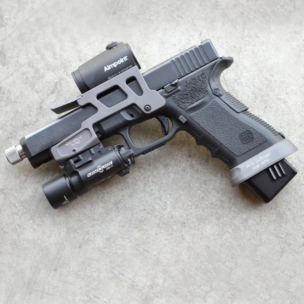 ALG Defense 6 Second Mount Optics Scope Mount T1 T2 H1 RMR For Pistol