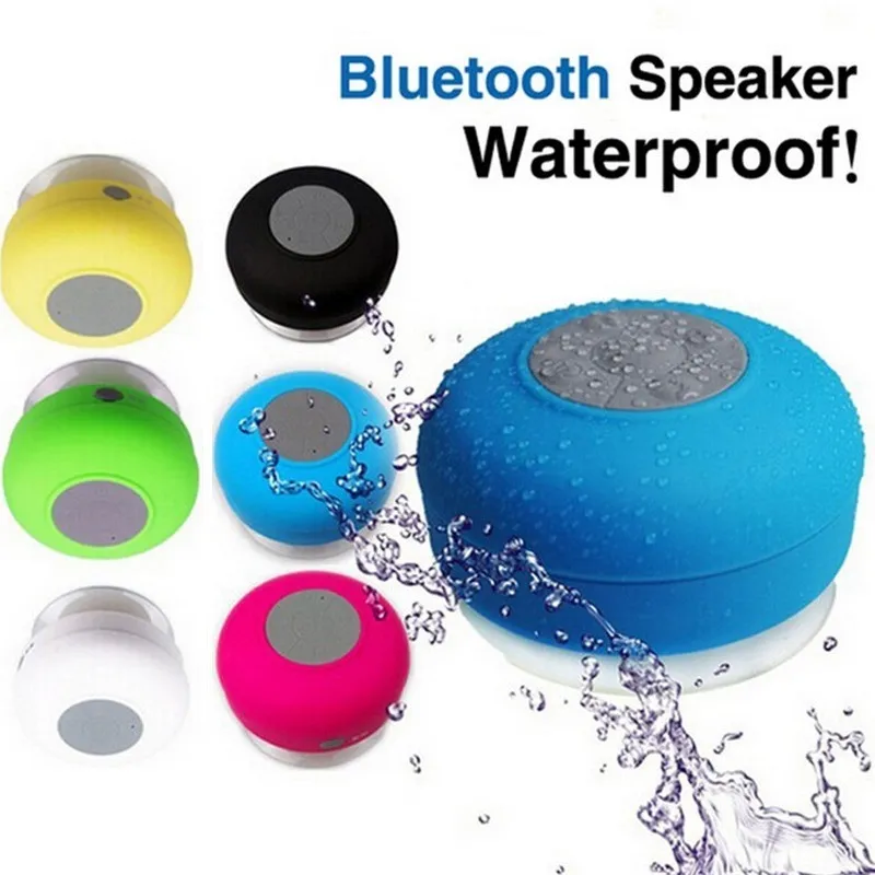 Bluetooth Speaker Waterproof Wireless Shower Handsfree Car Speaker For iPhone 6 7 8 Smasung S6 S7 S8 Cellphone Free DHL