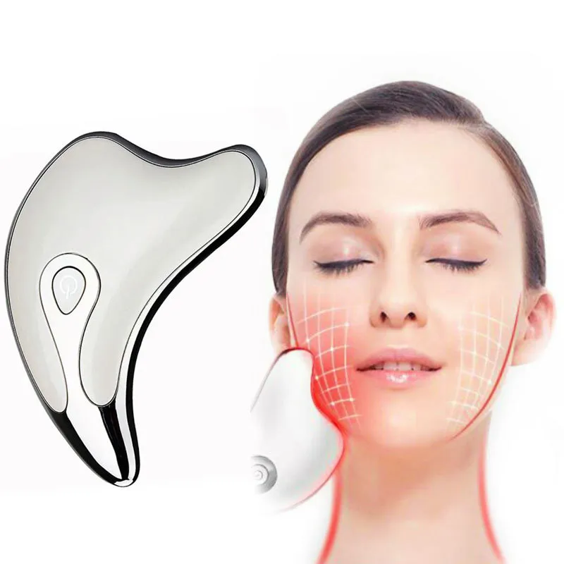 Face Lifting Tool Skin Massage Facial Gua Sha Tools Body Lift Massage Rechargeable Skin Rejuvenation Massager Electirc Scraping CX200720