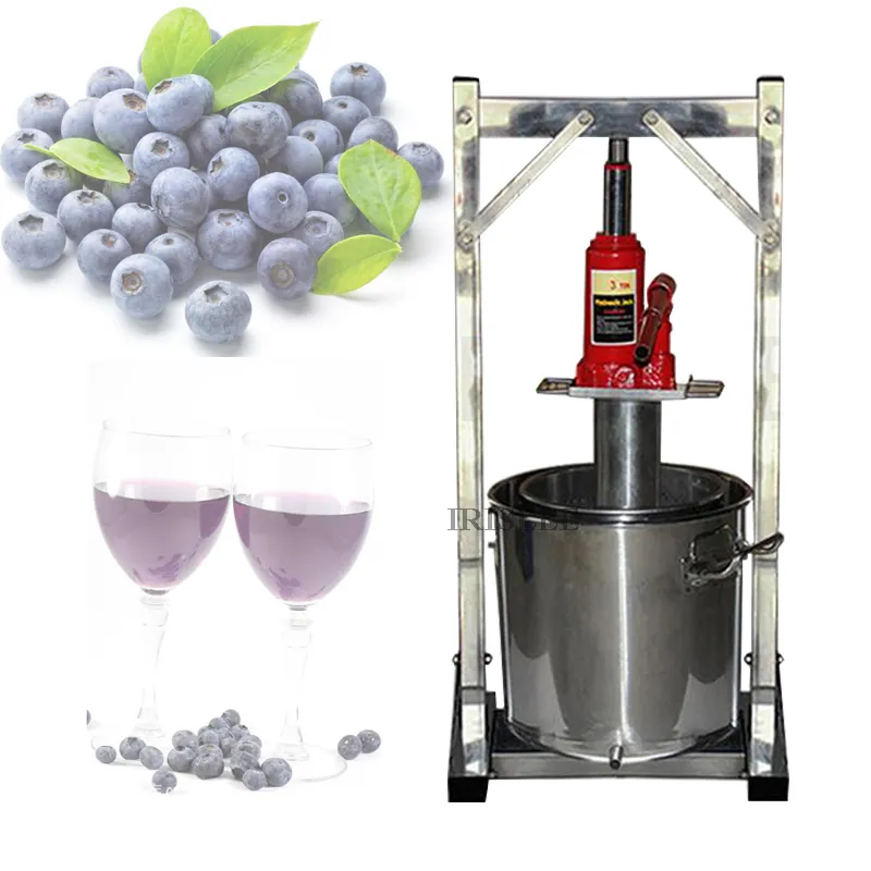 36L Manuelle Saftpressmaschine Home Edelstahl-Entsafter Selbstbrauender Traubenweinpresser Manor Fruit Ferment Presser