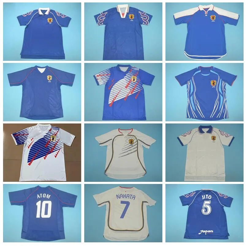 1994 1998 2000 Vinatge Japan Retro Soccer Jersey 8 NAKATA 9 NAKAYAMA 11 KAZU 10 NANAMI ATOM JITO NAKAMURA INAMOTO Football Shirt Kits Men