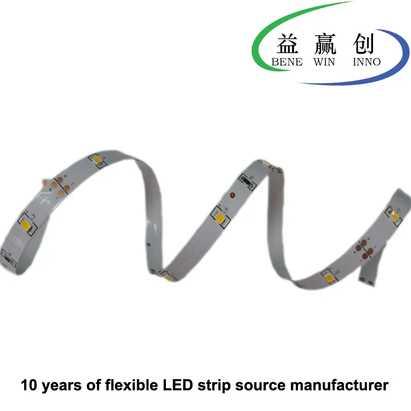 50M / lot qualidade Top 8 milímetros PCB 2835 30LEDs tira conduzidas / M tira levou luz alta CRI 6W / M levou luz de fita