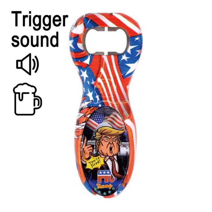 Trump Bottle Opener portatile di voce del suono divertente vino dell'acciaio inossidabile birra apri gadget da cucina favori di partito LJJO8267