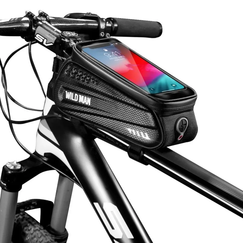 Bike Bag Cycling Bicycle Head Tube Handlebar PU EVA Cell Mobile Phone Bag Case Holder MTB Touch Waterproof Scree Riding MX2007171973