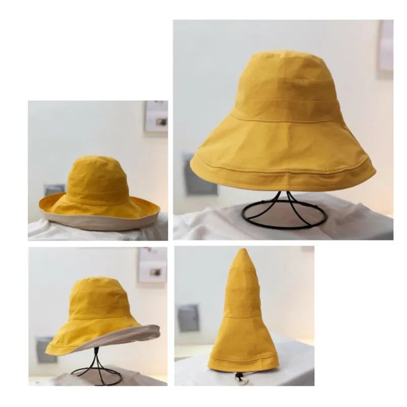 Foldable Womens Yellow Bucket Hat With Wide Brim For Sun Protection And  Fashion Perfect For Travel, Outdoor Sports, Fishing, Beach And Casual  Summer Gifts From Prekr, $29.02