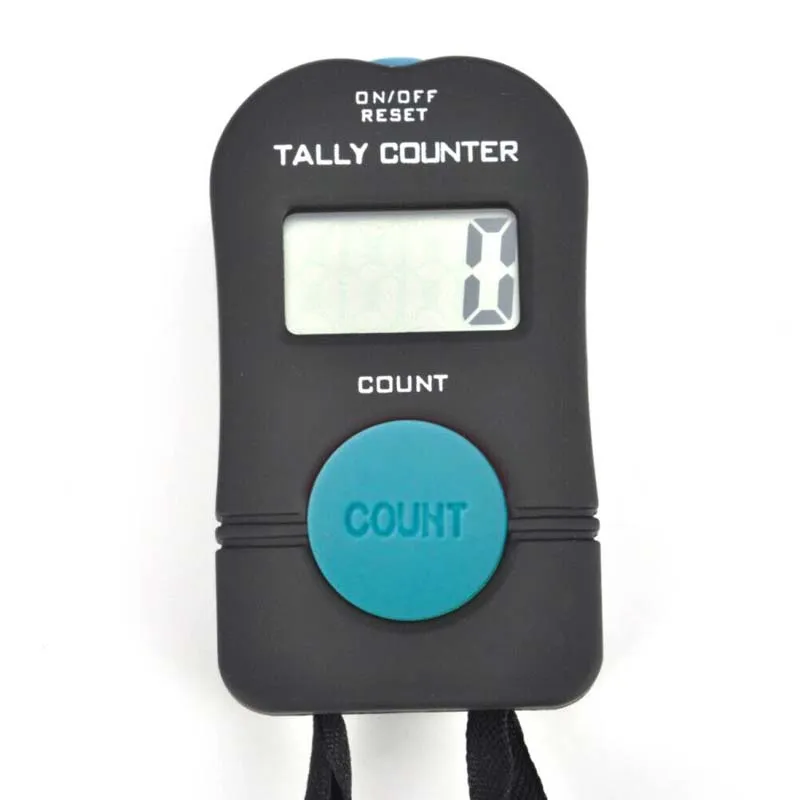100pcs New Digit Digital Tally Counter Pack Electronic Hand Hold Clicker manuale One Button Two Button Strap