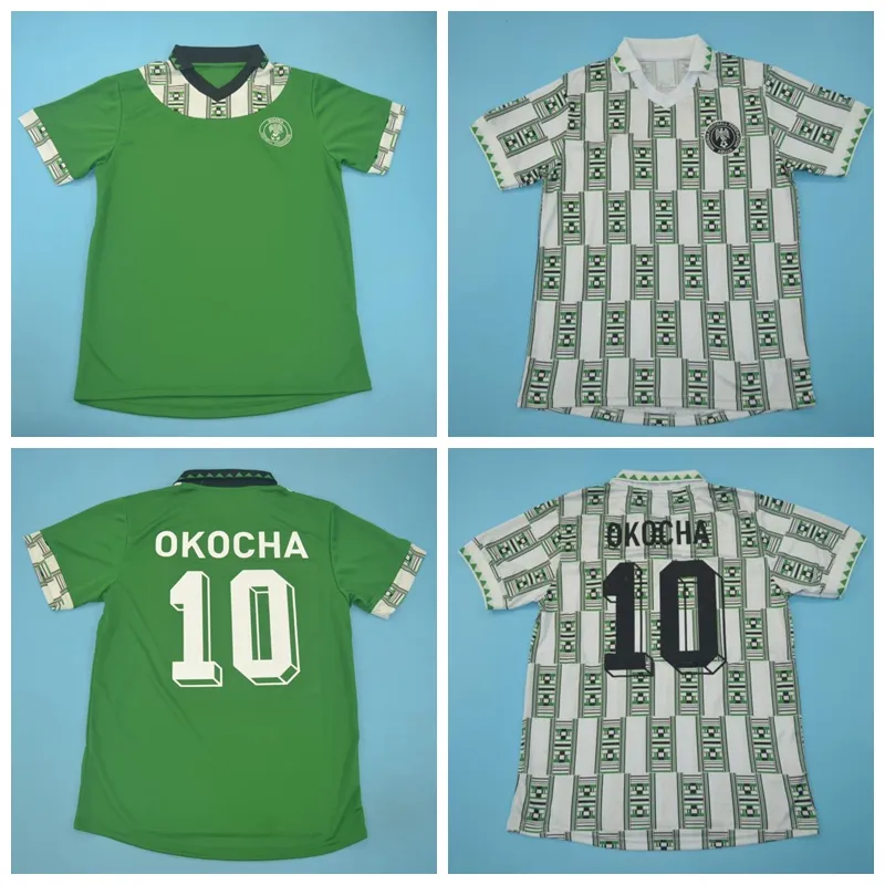 1994 1995 Vintage Soccer Retro Jersey Men OKOCHA FINIDI OKORO KANU OKECHUKWU DAYO OJO OSAS AMOKACHI IKPEBA Football Shirt Kits N-R-L-Y