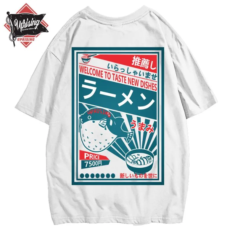 Japon Harajuku T-shirt Erkekler Yaz Hip Hop T Shirt Yunus Erişte Gemi Karikatür Streetwear Tişörtleri Kısa Kollu Üst Pamuk